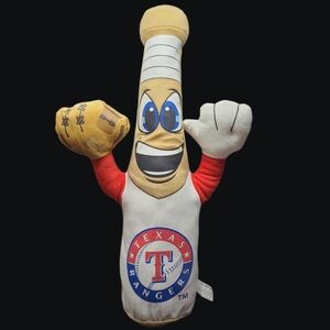 TEXAS RANGERS BASEBALL BAT PLUSH  STADIUM SOUVENIR BY NANCO